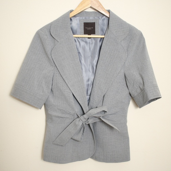 The Limited Jackets & Blazers - The Limited Collection Half Sleeve Gray Blazer